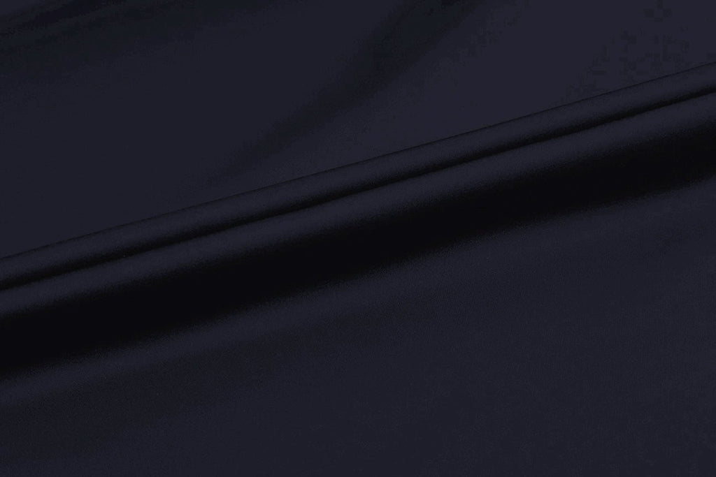 Rainbow Fabrics DC: Midnight Dark Blue Duchess Satin
