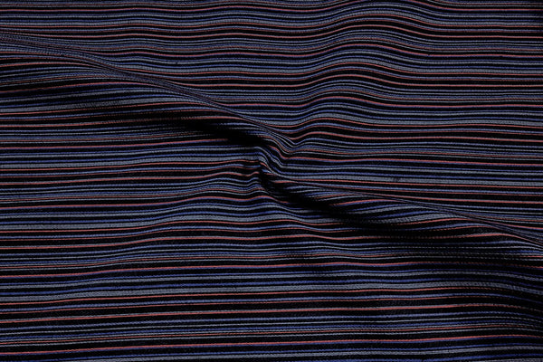 Rainbow Fabrics Multicoloured Stripe Denim