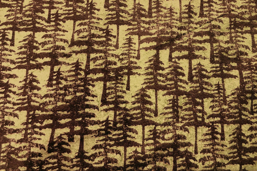 Rainbow Fabrics OF: Pine Tree At Sunset Flannelette Cotton