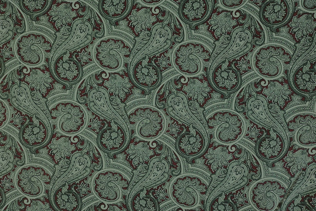 Rainbow Fabrics Paisley Patchwork / Craft Fabric Red Craft Fabric