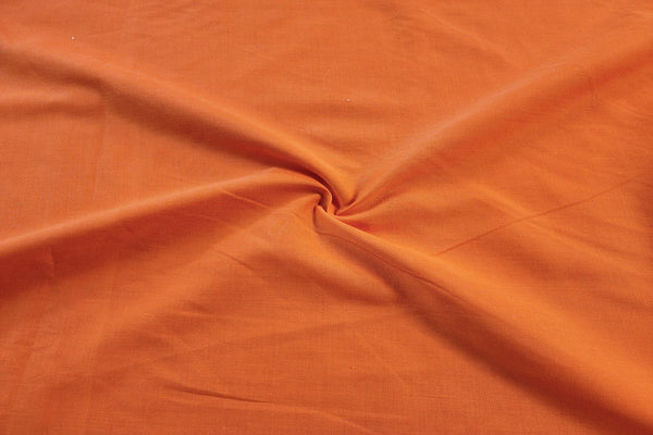 Rainbow Fabrics Vibrant Orange Pure Cotton