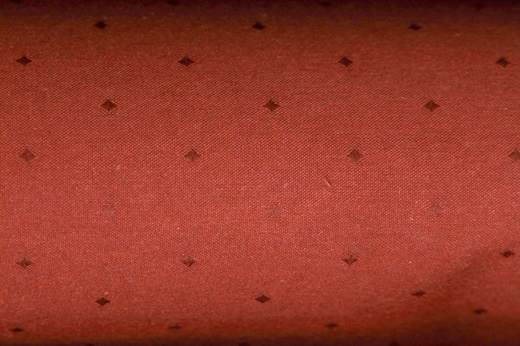 3P: Witchwood Dots Red Rubber back Curtains - Rainbow Fabrics
