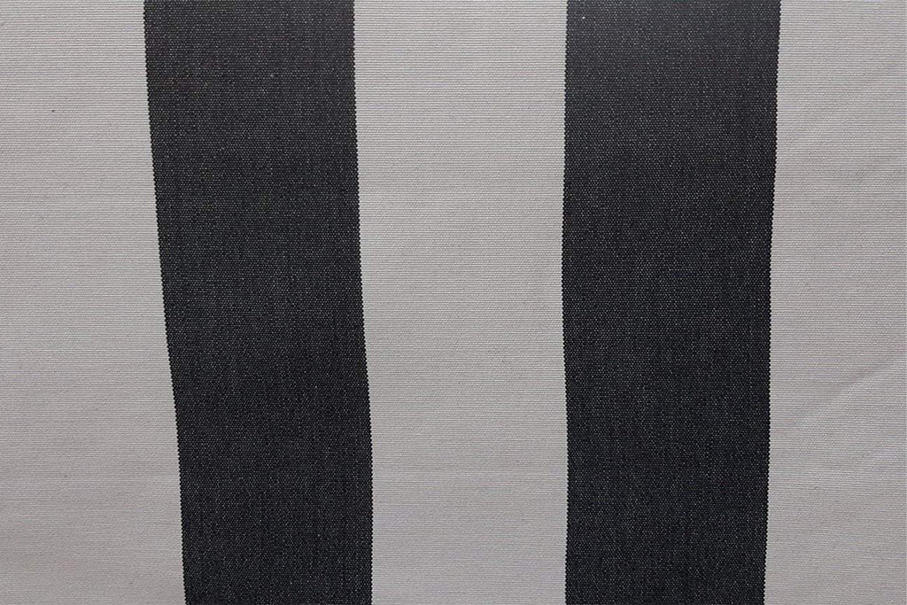 Rainbow Fabrics Black and White Stripe Canvas Upholstery