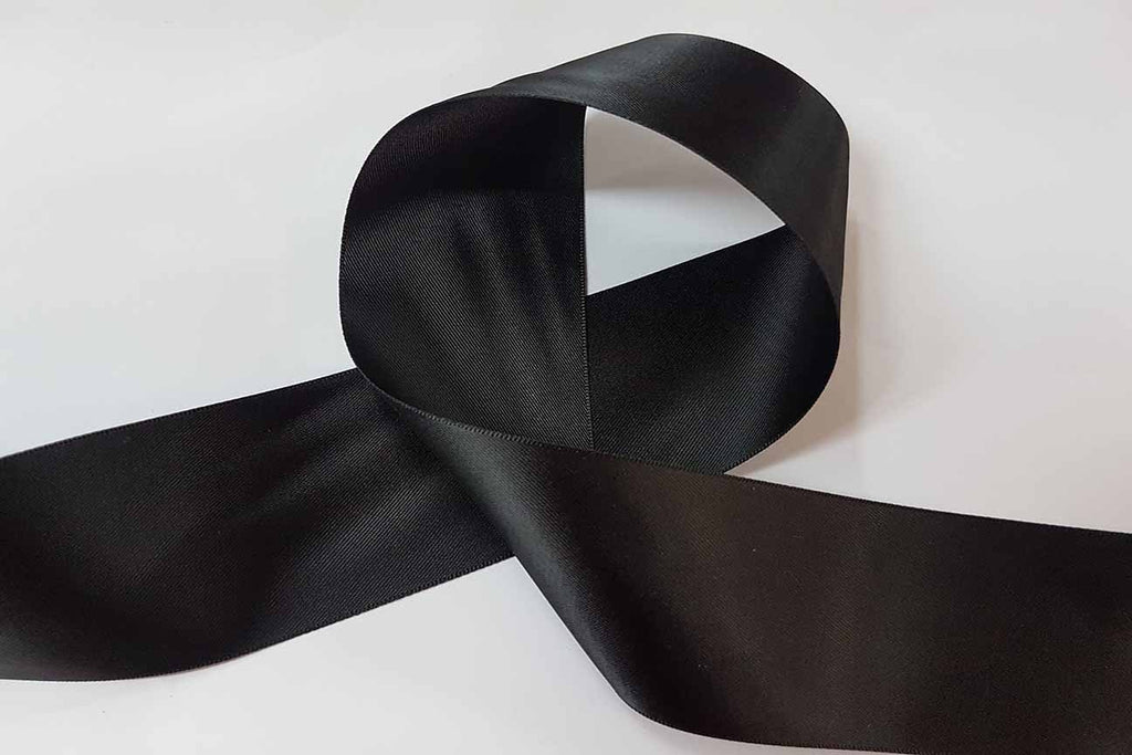 Black Ribbon - Rainbow Fabrics