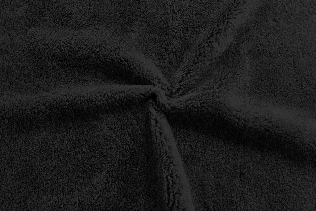 Rainbow Fabrics Black Sherpa