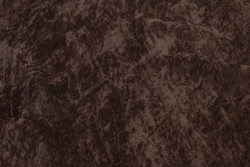 Rainbow Fabrics Brown Crushed Upholstery Velvet