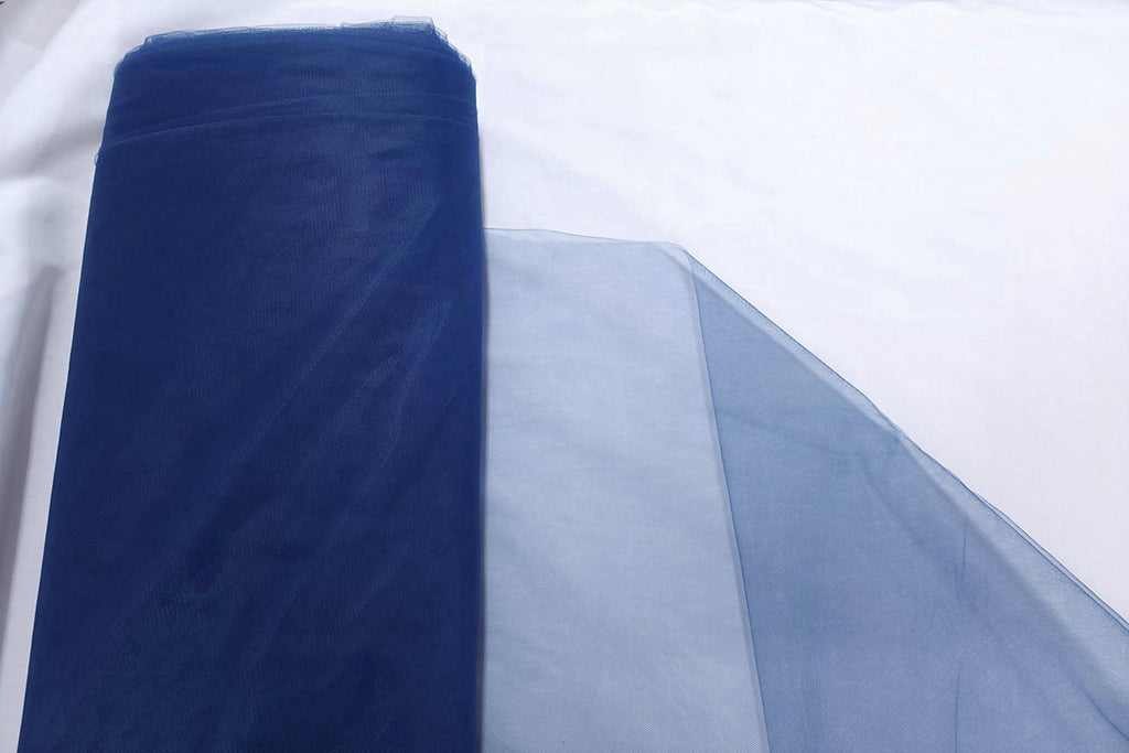Rainbow Fabrics BT: Faded Royal Blue Bridal Tulle