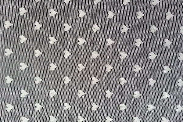Rainbow Fabrics BT: Ivory Love-Dotted Bridal Tulle