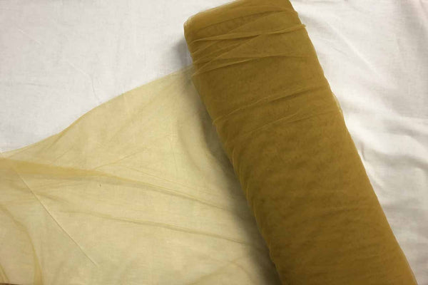 Rainbow Fabrics BT: Light Mustard Bridal Tulle -09