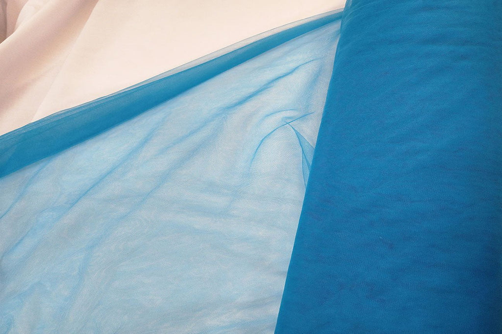 Rainbow Fabrics BT: Pacific Blue Bridal Tulle