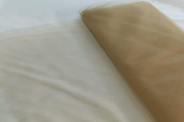 Rainbow Fabrics BT: Pale Brown Bridal Tulle