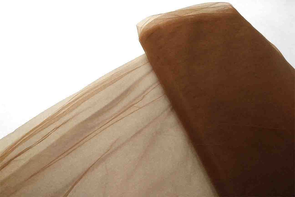 Rainbow Fabrics BT: Saddle Brown Bridal Tulle