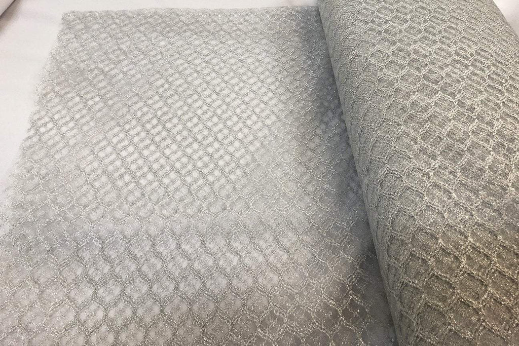 Rainbow Fabrics BT: Silver Shell Bridal Tulle