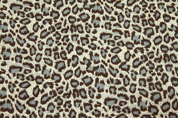 Rainbow Fabrics Ca: Green Leopard Print Canvas Upholstery