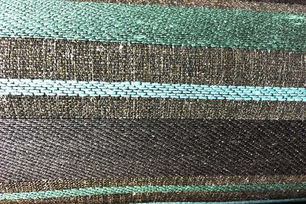 Rainbow Fabrics CJ: Tepanec Stripe Teal and Green Chenille Jacquard
