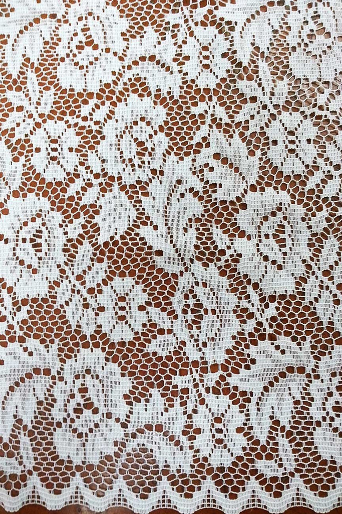 Rainbow Fabrics CL: Clarisse Cream Curtain Lace