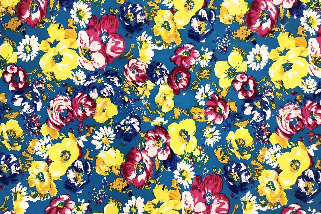 Rainbow Fabrics CS: Stunning Floral Cotton Sateen -03