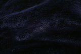 Rainbow Fabrics F1: Rabbit - Dark Midnight Navy Rabbit Faux Fur