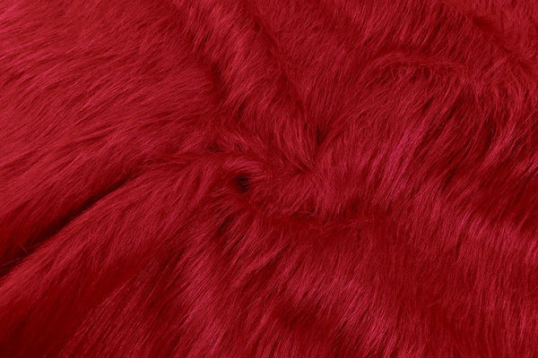 Rainbow Fabrics F1:  Red Faux Fur