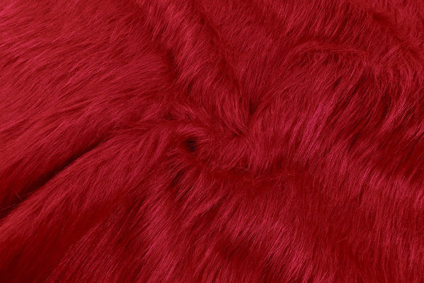 Rainbow Fabrics F1: Red Faux Fur