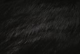 Rainbow Fabrics F1: Shiny Black Long Hair Faux Fur