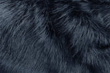 Rainbow Fabrics F1: Shiny Dark Navy Long Hair Faux Fur