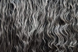Rainbow Fabrics F1: Silver And Black Sheep Faux Fur