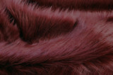 Rainbow Fabrics F1: Wine Red Faux Fur