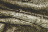 Rainbow Fabrics F1: Wolf - Dark Grey And Black Wolf Faux Fur