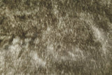 Rainbow Fabrics F1: Wolf - Dark Grey And Black Wolf Faux Fur
