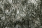Rainbow Fabrics F1: Yellowish Grey And White Blend Faux Fur