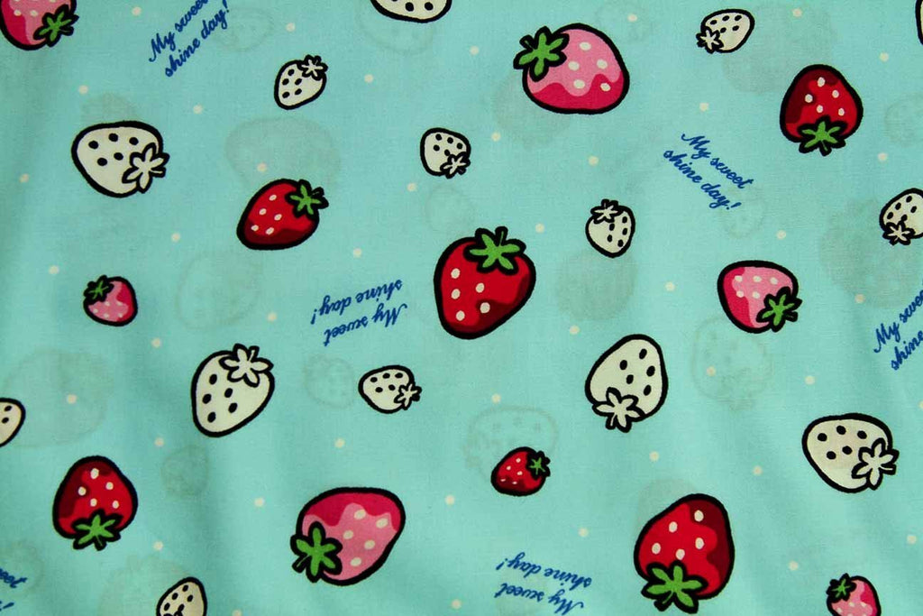 Rainbow Fabrics FB: My Sweet Shiny Day Teal Patchwork / Craft Fabric Blue Craft Fabric