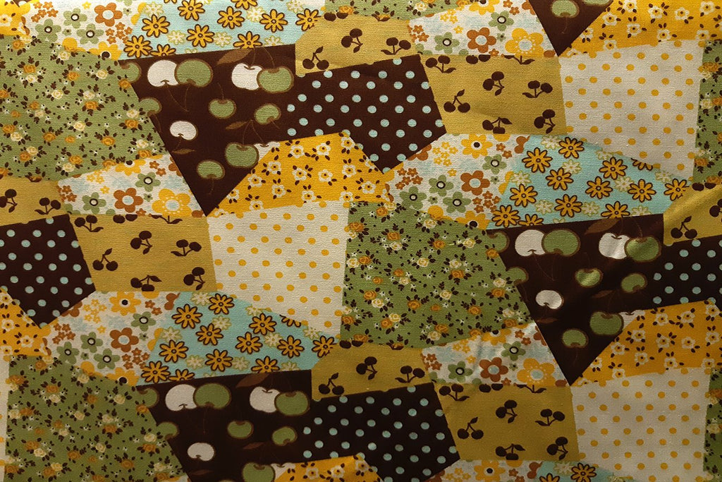 Rainbow Fabrics Floral Wonder Abstract Patchwork / Craft Fabric Blue Craft Fabric