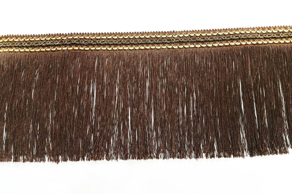Rainbow Fabrics FT: Fringe Trim - Dark Chocolate