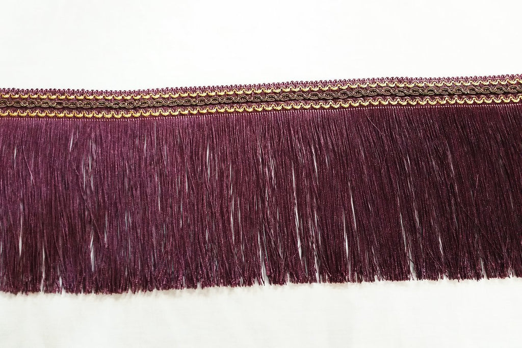 Rainbow Fabrics FT: Fringe Trim - Dark Plum