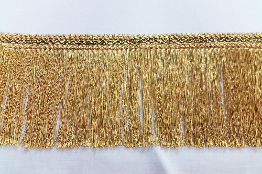 Rainbow Fabrics FT: Fringe Trim - Light Gold
