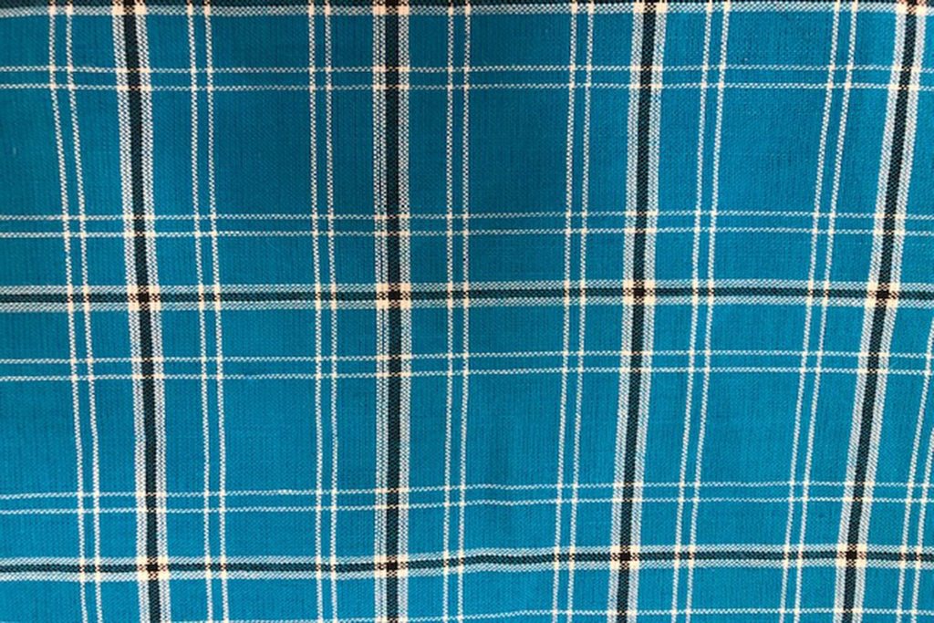 Rainbow Fabrics G1: Cerulean Gingham