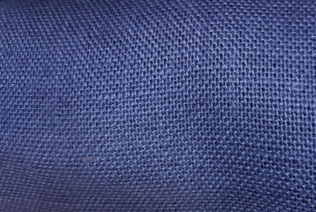 Rainbow Fabrics H1: Dark Navy Blue Hessian/Burlap