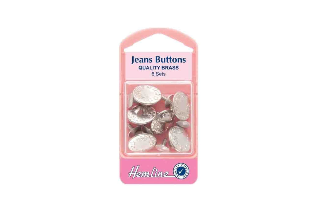 Rainbow Fabrics HY: Jeans Button - Nickel
