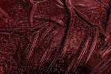 Rianbow Fabrics LF: Liquid Foil Spandex - Confetti Specs on Orange Red