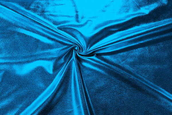 Rianbow Fabrics LF: Liquid Foil Spandex - Tropical Blue
