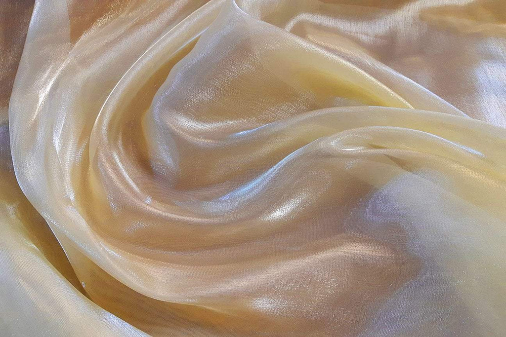Rianbow Fabrics LO: Ivory Liquid Organza Liquid Organza