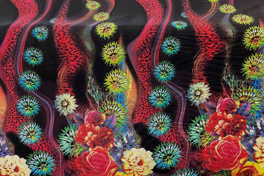 Rainbow Fabrics Night Flower Rayon Rayon