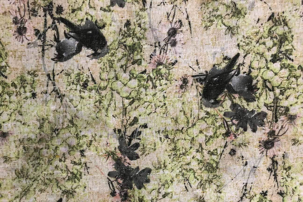 Rainbow Fabrics PB: Spring Floral Polyester Brocade