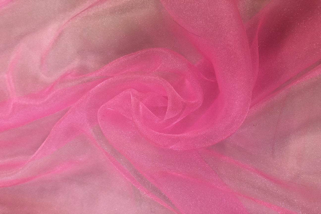 Rianbow Fabrics PCO: Pink Crystal Organza # 11 Plain Crystal Organza