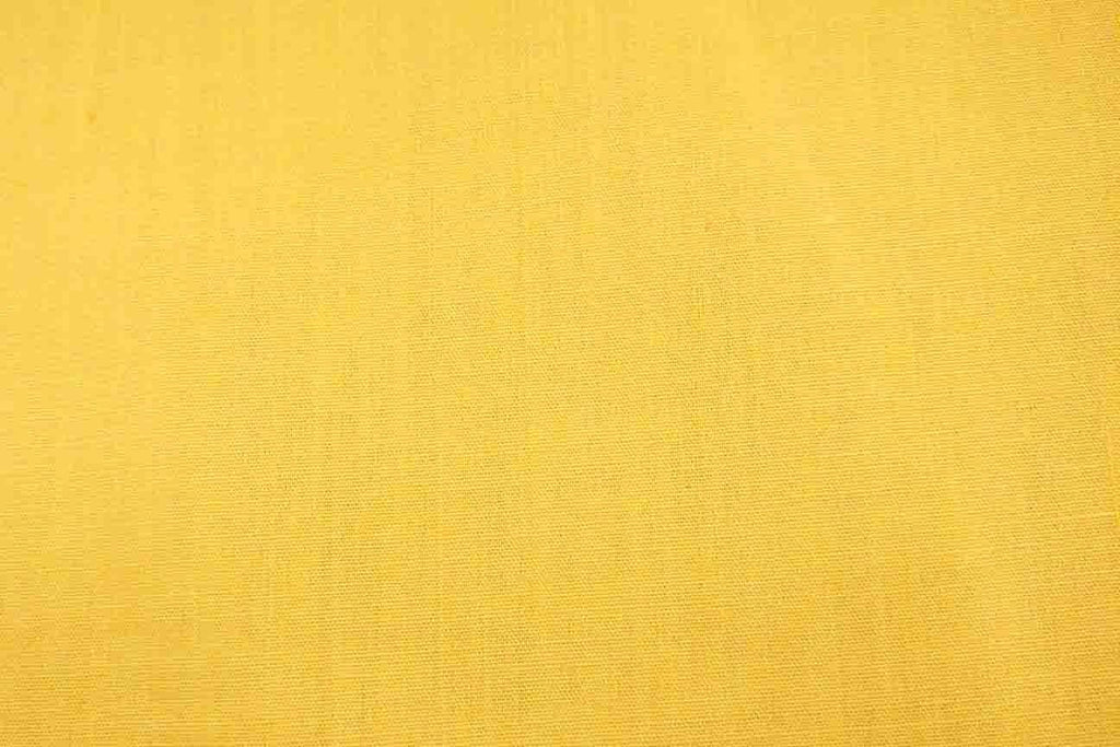 Rainbow Fabrics PCP1: Sunny Yellow Poly Cotton Poplin Green Fabric