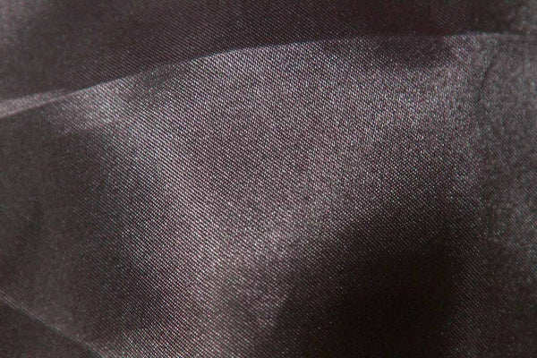 Rianbow Fabrics PS: Charcoal Brown Polyester Satin Polyester Satin