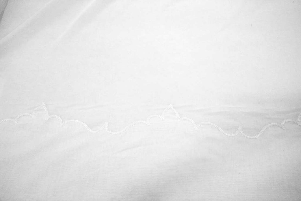 Rainbow Fabrics SC: Simple Embroidered Pattern Sheer Curtain Fabric