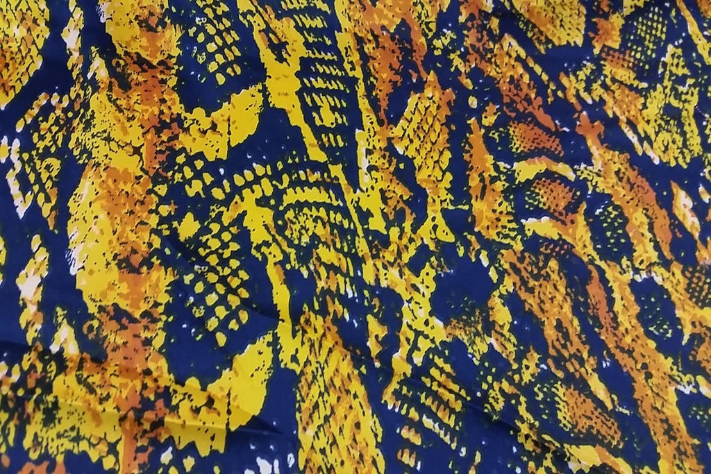 Rainbow Fabrics SS#1: Snake Skin Stretch Silk Satin Stretch Silk Satin