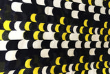 Rainbow Fabrics SS#1: Yellow – White – Black Stretch Silk Satin Stretch Silk Satin